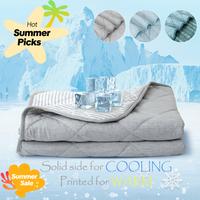 【Summer Turn Up】DOWNCOOL Doubled-sided Cooling Blanket for Hot Sleepers , Summer Breathable Cooling Blankets for night sw...