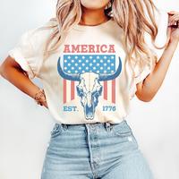 Comfort Colors America Shirt, USA Shirt, Fourth of July Shirt, 4th of July, Patriotic Shirt, America Est Shirt, Red White and...