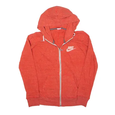 NIKE Hoodie Red Full Zip Womens XL