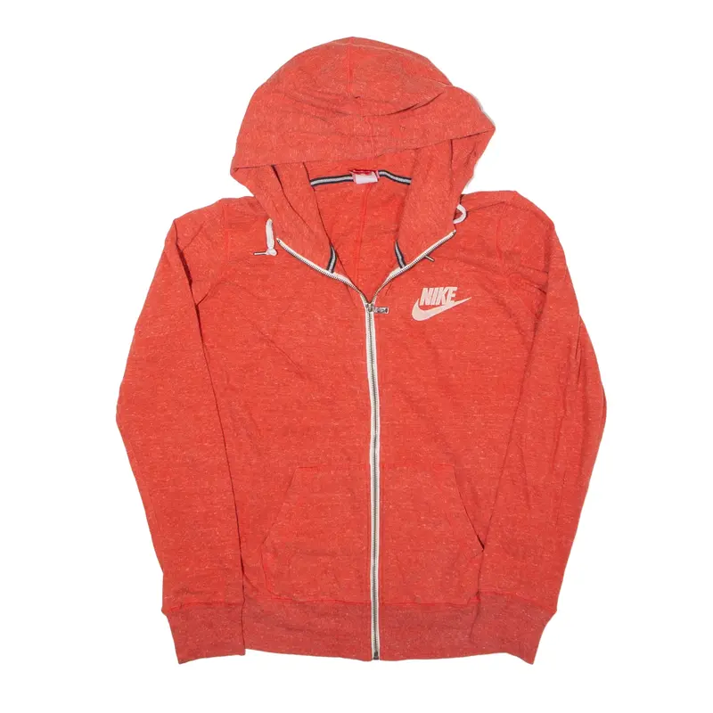 NIKE Hoodie Red Full Zip Womens XL