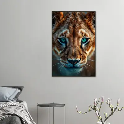 Soulful Stare - Big Cat Portrait, A Window to Wilderness
