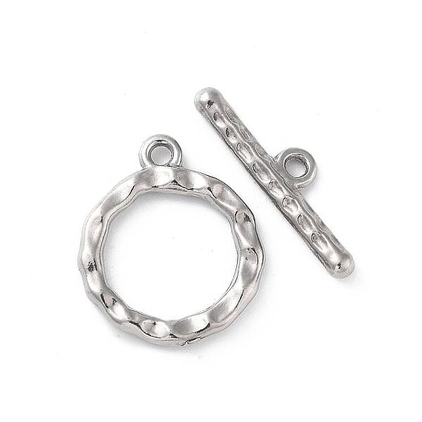 Non-Tarnish 304 Stainless Steel Ring Toggle Clasps