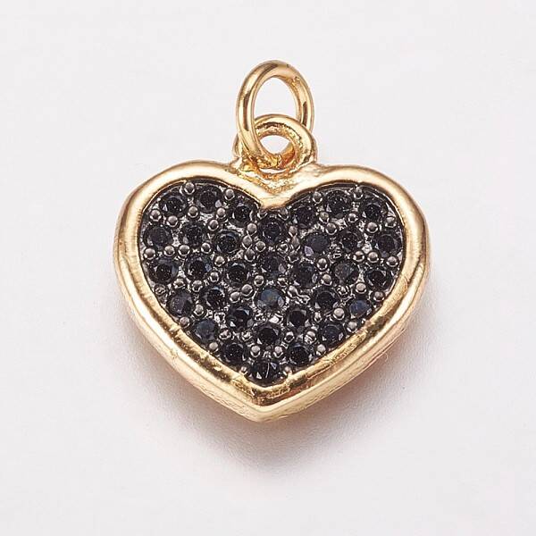Brass Cubic Zirconia Charms