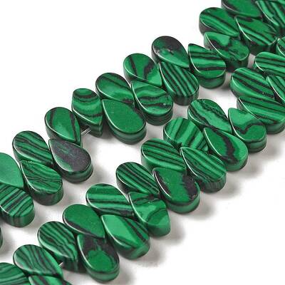 Synthetic Malachite Beads Strands