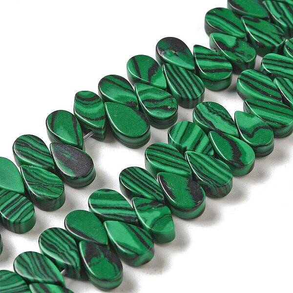 Synthetic Malachite Beads Strands