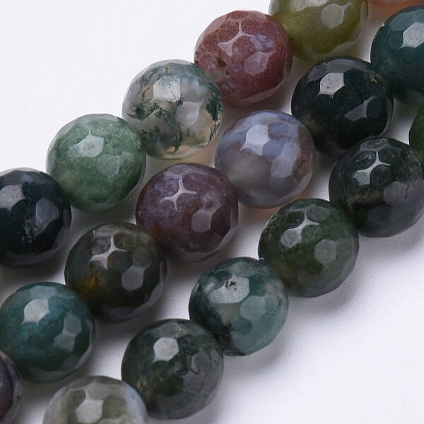 Natural Indian Agate Beads Strands
