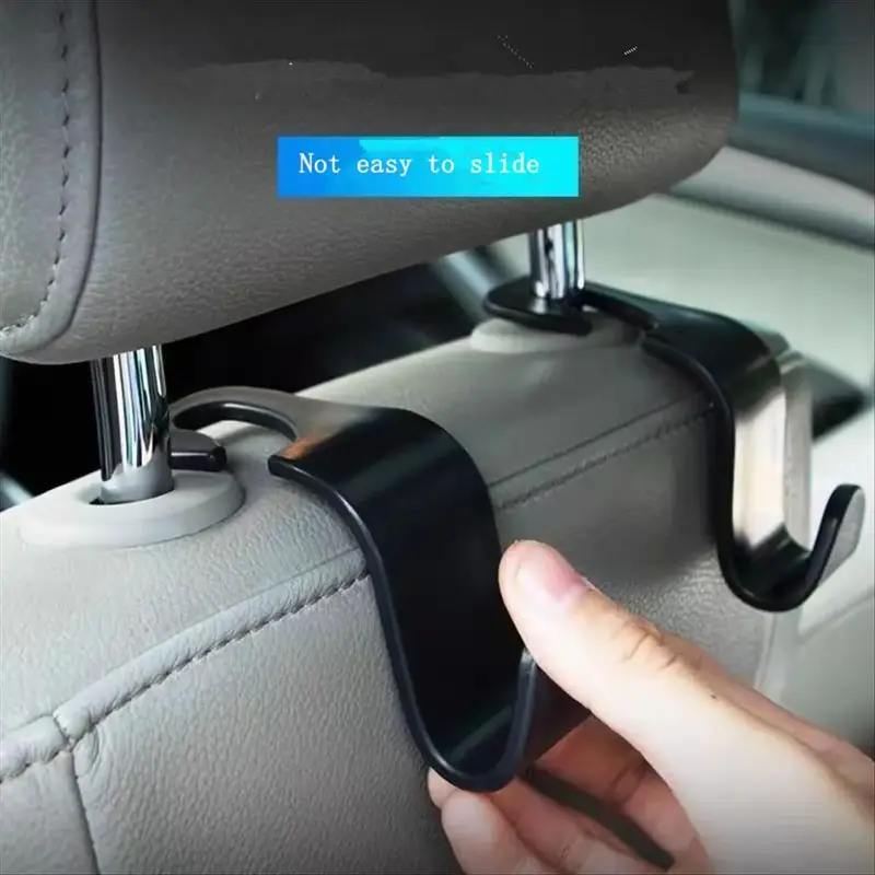 ABS Car Seat Back Hook, Car Seat Hooks, 1 Count Car Hook Hanger Storage Organizer Accessory for Purses, Coats, Umbrellas, Gro...