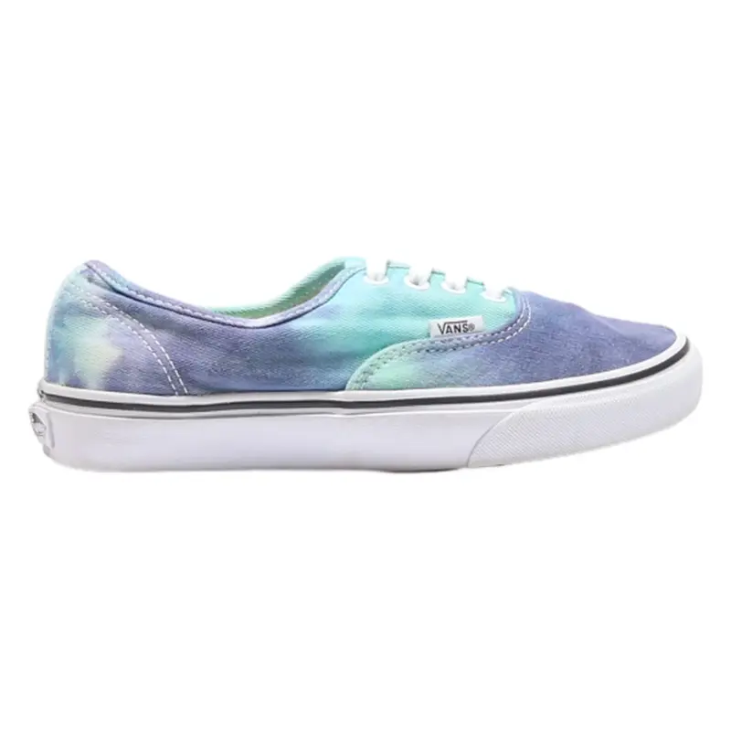 VANS Low Top Trainers Blue Canvas Womens UK 4.5
