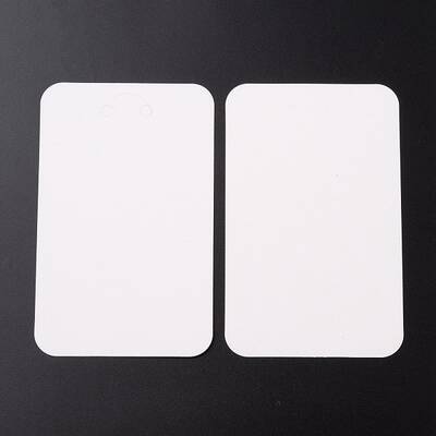 Blank Paper Display Cards