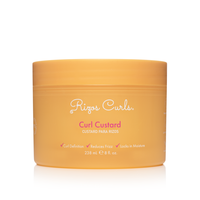 Rizos Curls Defining Custard Gel + Cream formula, nourishing haircare for frizz control, added shine and moisture with a medi...