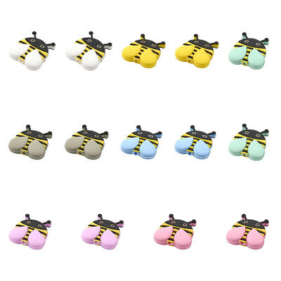 14Pcs 7 Colors Food Grade Eco-Friendly Silicone Beads