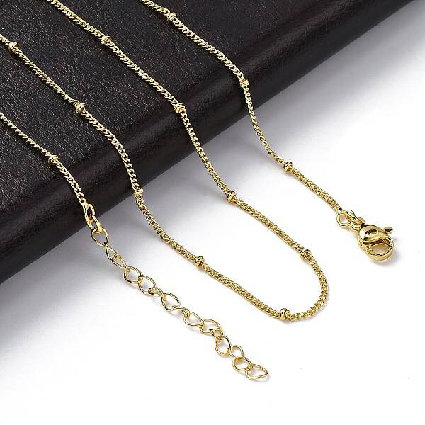 Rack Plating Brass Satellite Chain Necklaces for Women