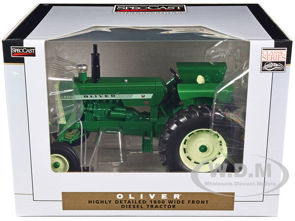 Oliver 1800 Wide Front Diesel Tractor Green Classic Series 1/16 Diecast Model by SpecCast
