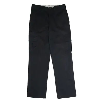 DICKIES Flex Workwear Cargo Mens Trousers Black Regular Straight W30 L32