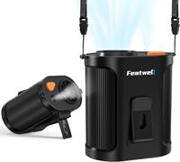 Featwell Portable Waist Fan with Mist, 14800RPM 5 Speeds Strong Airflow, 2 Mist Modes, 18Hrs Fast Cooling, Rechargeable 5-in-...