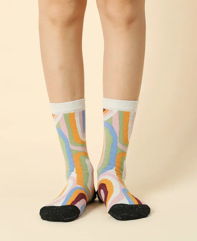 Women's Abstractionist Sheer Socks