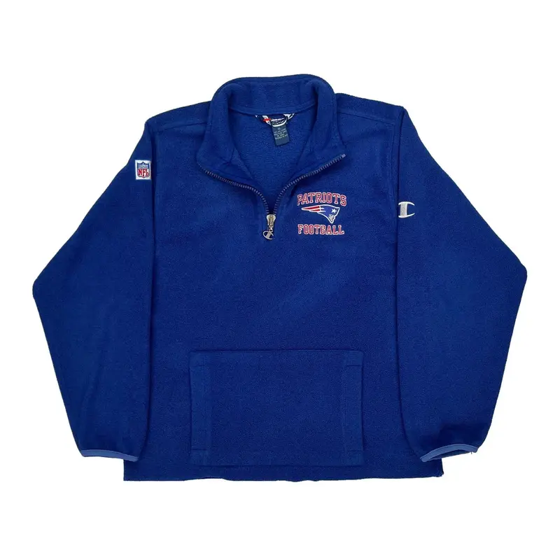 New England Patriots Champion Nfl Fleece - XL Blue Polyester