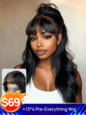 Nadula Black Friday 7X5 and 13x4 Lace Frontal Wig 3D Body Wave Pre-Bleached and Pre-Cut Ear to Ear Lace