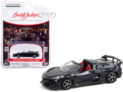 2020 Chevrolet Corvette C8 Stingray Convertible Shadow Gray Metallic with Adrenaline Red Interior (Lot 3002) Barrett Jackson ...