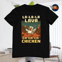 Youth And Adult Lava Chicken Vintage Shirt, Funny Steve's Lava Chicken Game Character Shirt, Funny Gamer, Funny Riding Chicke...