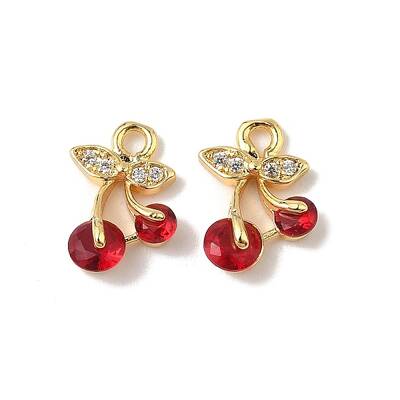 Brass Micro Pave Cubic Zirconia Pendants