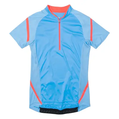 CRANE Cycling Full Zip Mens Jersey Blue High Neck S