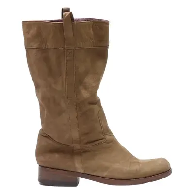 ESPACE High Boots Brown Leather Womens UK 6.5