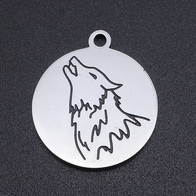 Non-Tarnish 201 Stainless Steel Etched Pendants