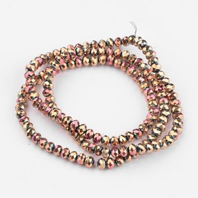 Electroplate Glass Bead Strands