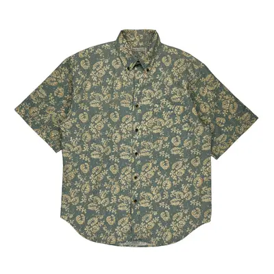 Floral Pattern Bugle Boy Floral Patterned Shirt - Large Beige Cotton Blend