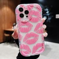 Lip Pattern Clear Phone Case, Anti-drop Cellphone Protective Case, Total Protective Shockproof Mobile Phone Cover foriPhone 1...