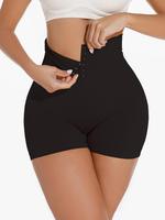 Women's Hook & Eye Compression Shapewear Shorts, Basic High Waist Tummy Control Shapewear Bottom, Body Shapewear, Summer W...