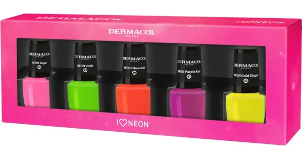 Dermacol Neon Nail Polish Set 2023