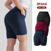 3 PackBiker Shorts with Pockets for Women – 8\