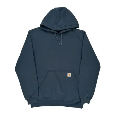 Carhartt Hoodie - Medium Blue Cotton Blend | Size: medium