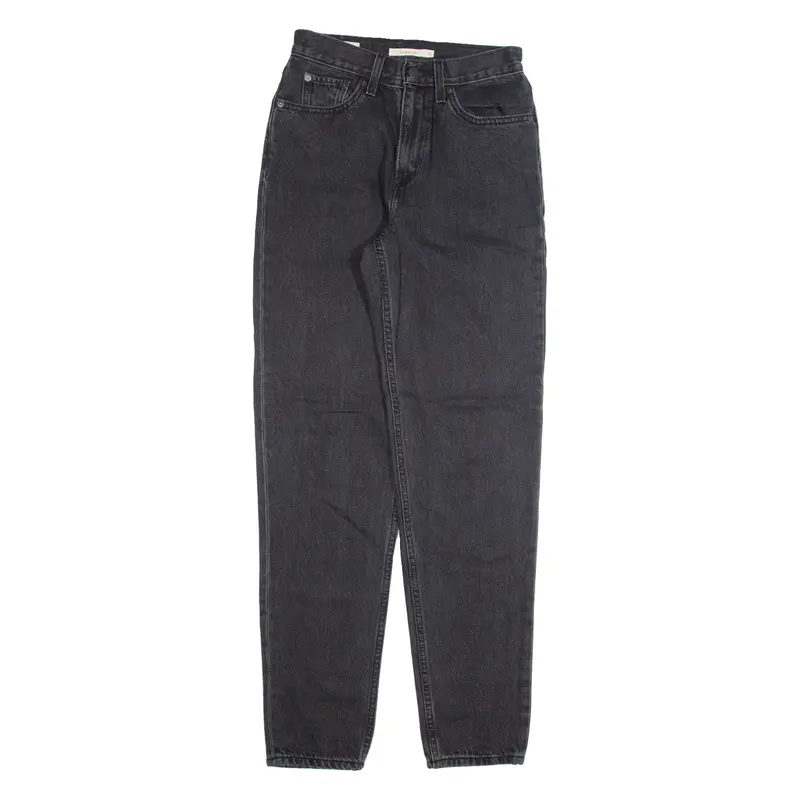 LEVI'S BIG E Womens Jeans Black Regular Mom W25 L30
