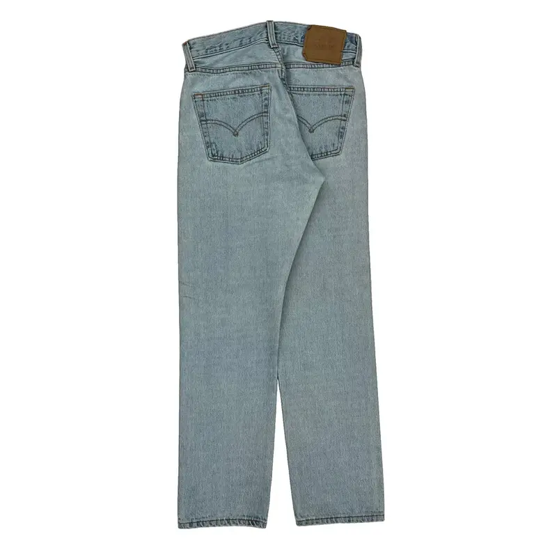 501 Levis Jeans - 28W UK 8 Light Wash Cotton