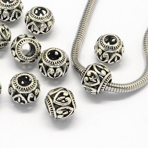 Alloy European Beads