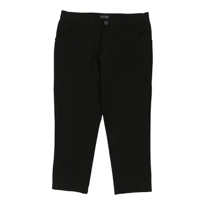 Armani Jeans Trousers - 36W 26L Black Polyester Blend