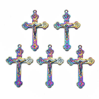 Rainbow Color Alloy Big Pendants
