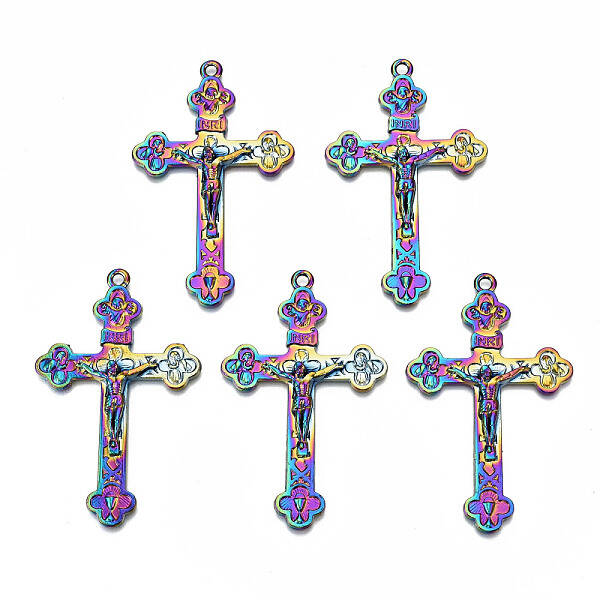 Rainbow Color Alloy Big Pendants