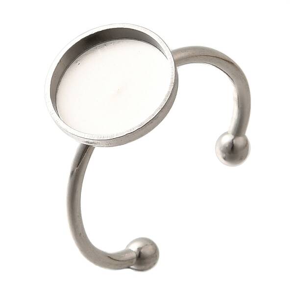 304 Stainless Steel Open Cuff Ring Components
