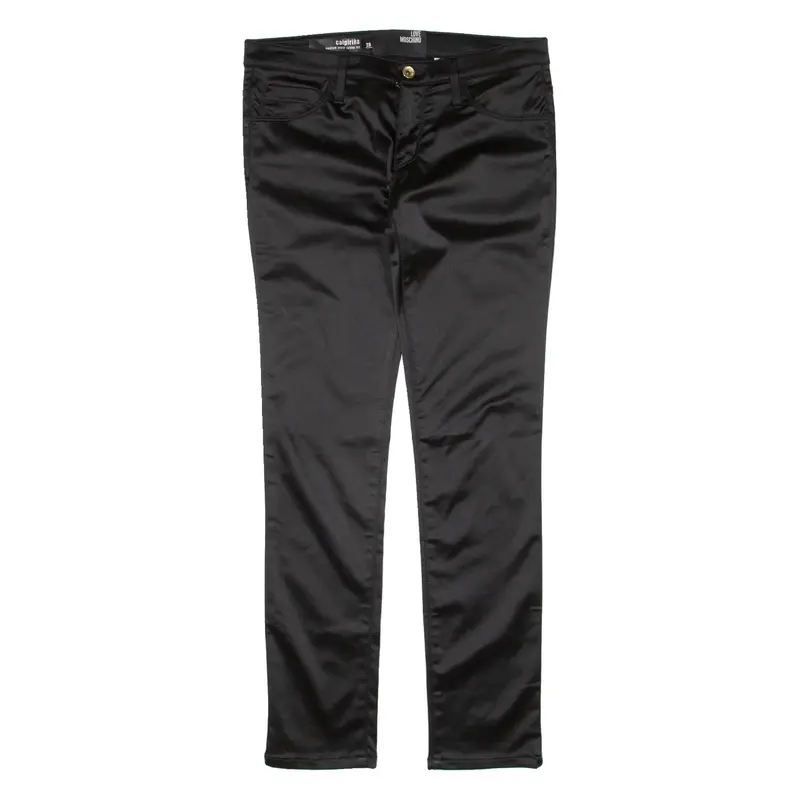 LOVE MOSCHINO Caipirinha Womens Trousers Black Slim Skinny W28 L29