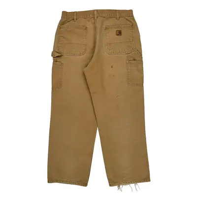 Carhartt Cargo Carpenter Trousers - 34? Waist Brown Cotton