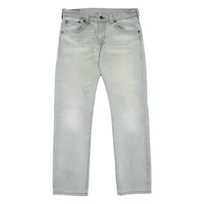 LEVI'S Mens Jeans Grey Regular Straight W33 L32