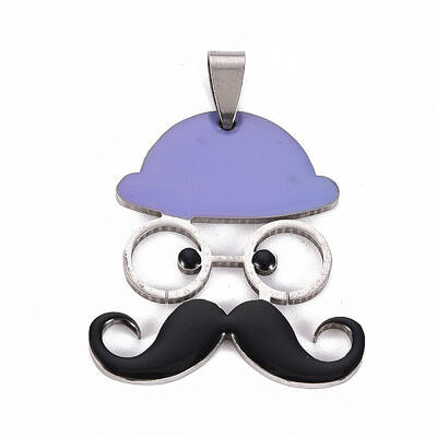 201 Stainless Steel Enamel Pendants