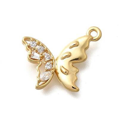 Brass Micro Pave Cubic Zirconia Pendants