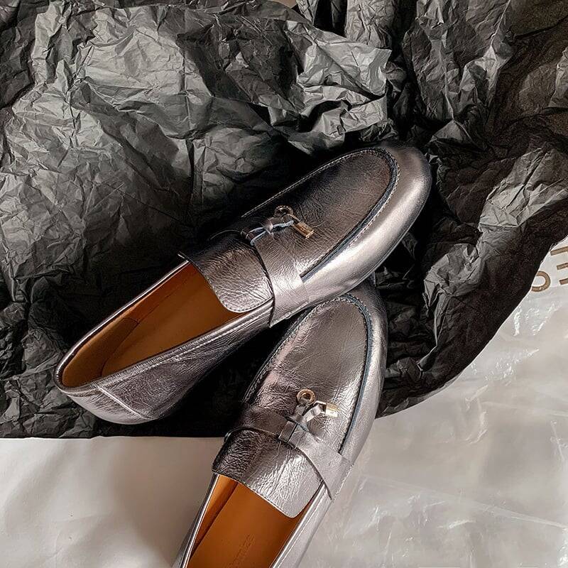 CHIKO Saylor Round Toe Block Heels Loafers Shoes
