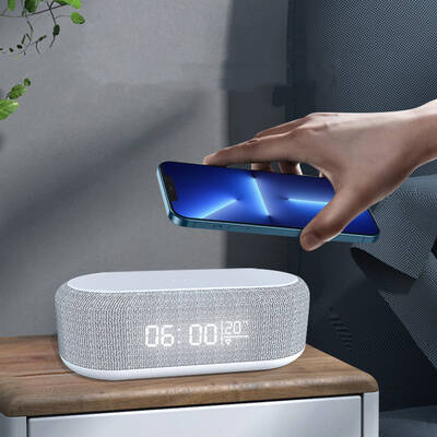 Four-in-one Wireless Charger Nightlight Bluetooth Speaker Alarm Clock Lamp