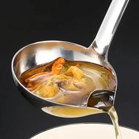 Stainless Steel Oil Separator Soup Ladle Gravy Food Fat Separator Skimmer Spoon For Home Kitchen And Cooking Soup Gadget Oil ...